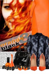 nr 455 - Orange - Black