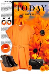 nr 1209 - Orange &amp; black