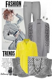 nr 2033 - Grey &amp; yellow