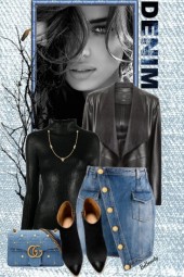 nr 2068 - Black &amp; denim