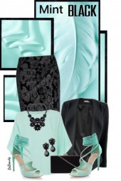 nr 4144 - Mint &amp; black