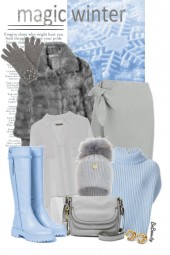 nr 4260 - Winter in grey and blue