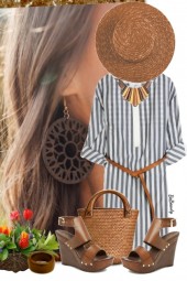 nr 4476 - Striped dress