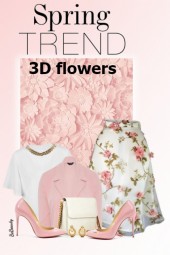 nr 6504 - Spring trend: 3d flowers