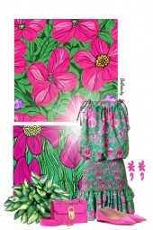 nr 7555 - Summer floral dress
