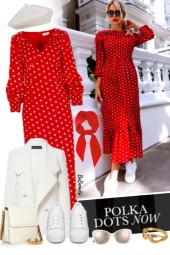 nr 8897 - Polka dot dress