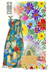 nr 9484 - Summer floral dress
