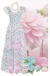 nr 9757 - Floral  dress