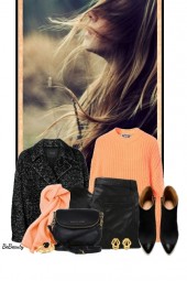 nr 10384 - Peach &amp; black