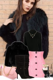 nr 10512 - Black - pink