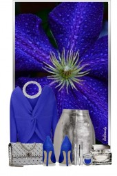 nr 10579 - Royal blue-silver