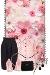 nr 10603 - Soft pink &amp; black