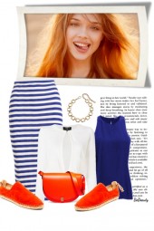 nr 11091 - White-blue-orange