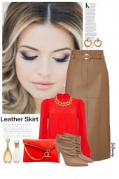 nr 11100 - Leather skirt