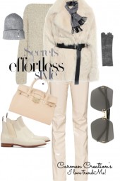 Journi's Winter Grey and Pearl Outfit