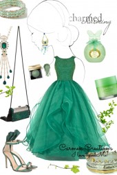 Journi's Green Ball Gown Outfit
