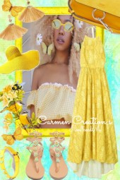 Journi's Yellow Butterfly Summer Outfit