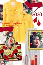 Journi's Bright Yellow New Year 2020 Work Outfit