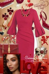 Journi Rich Red Valentine Day Outfit