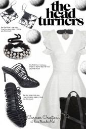 Journi Black And White Head Turners Outfit