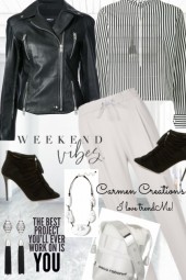 Journi  B&amp;W Weekend VIbes Outfit