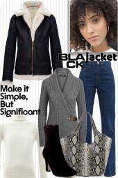 Black jacket style