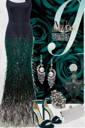 Peacock dress