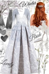 Winter lovely bride