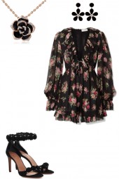 Black Night with a touch of Floral 