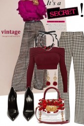 Vintage Inspired Houndstooth