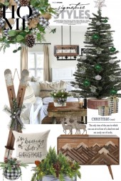 Holiday Interiors: Gingham and Green