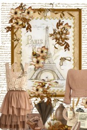 Vintage Paris in beige and browns