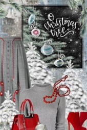 Grey &amp; red Christmas