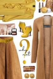 mustard and light brown
