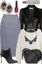 Black and White Skirt