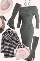 27/Grey sweater dress