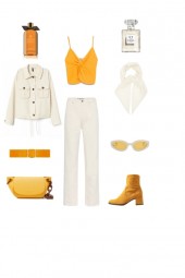 white &amp; orange