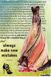 always make new mistakes .....