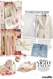 White and pink glamour