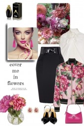 Flowers bomber jacket