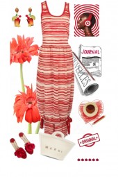 Red Stripes dress