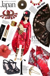 Red kimono