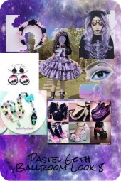 Pastel Goth Ballroom Look 8