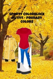 Sporty Colorblock Outfit - Primary Colors