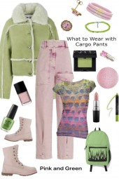 Pink And Green Cargo Outfit