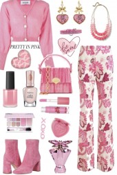 Pink Print Pants 