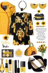 Black and Yellow Sunflower
