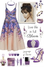 Purple Flower Gown