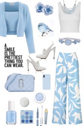 #278 Spring Blue and White