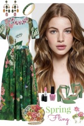 #356 Flowered Maxi Dress